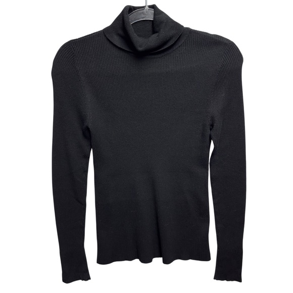 White House Black Market Sweaters - Rayon Silky Rib Knit Turtleneck Sweater Pullover